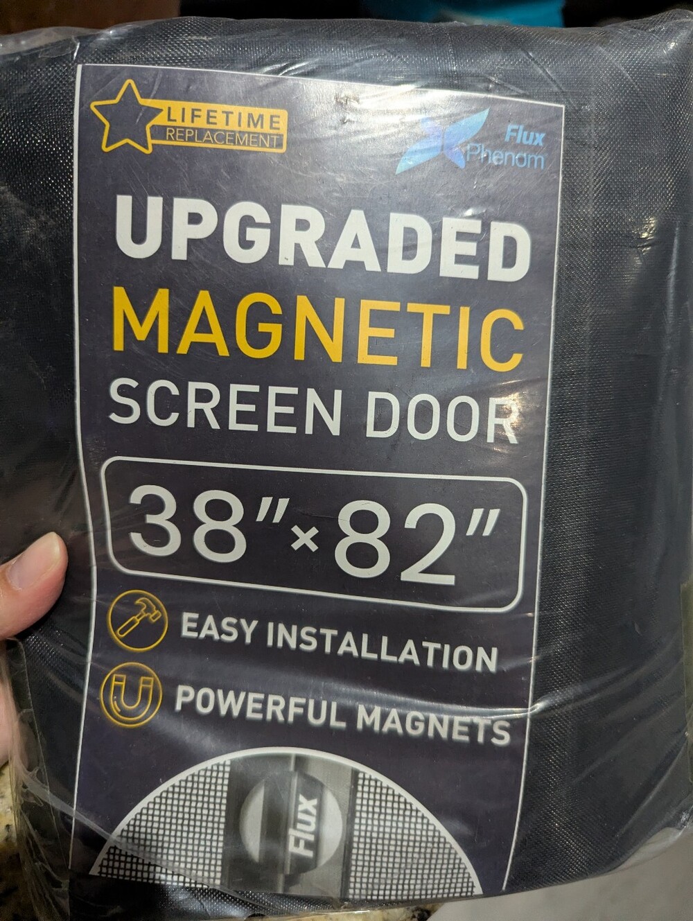 NEW Magnetic Screen Door - Black